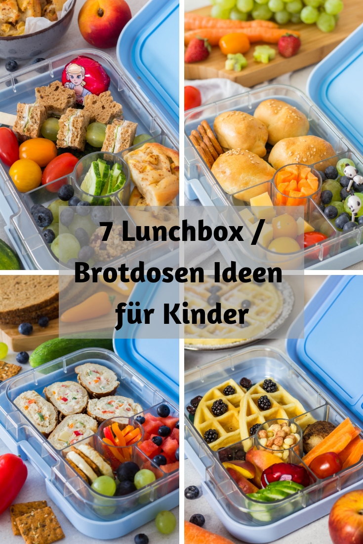 7 gesunde & schnelle Ideen für die Kinder Lunchbox. Leckere Snacks, Obst und Gemüse für Kindergarten, Kita, Schule oder einfach nur für unterwegs. 
