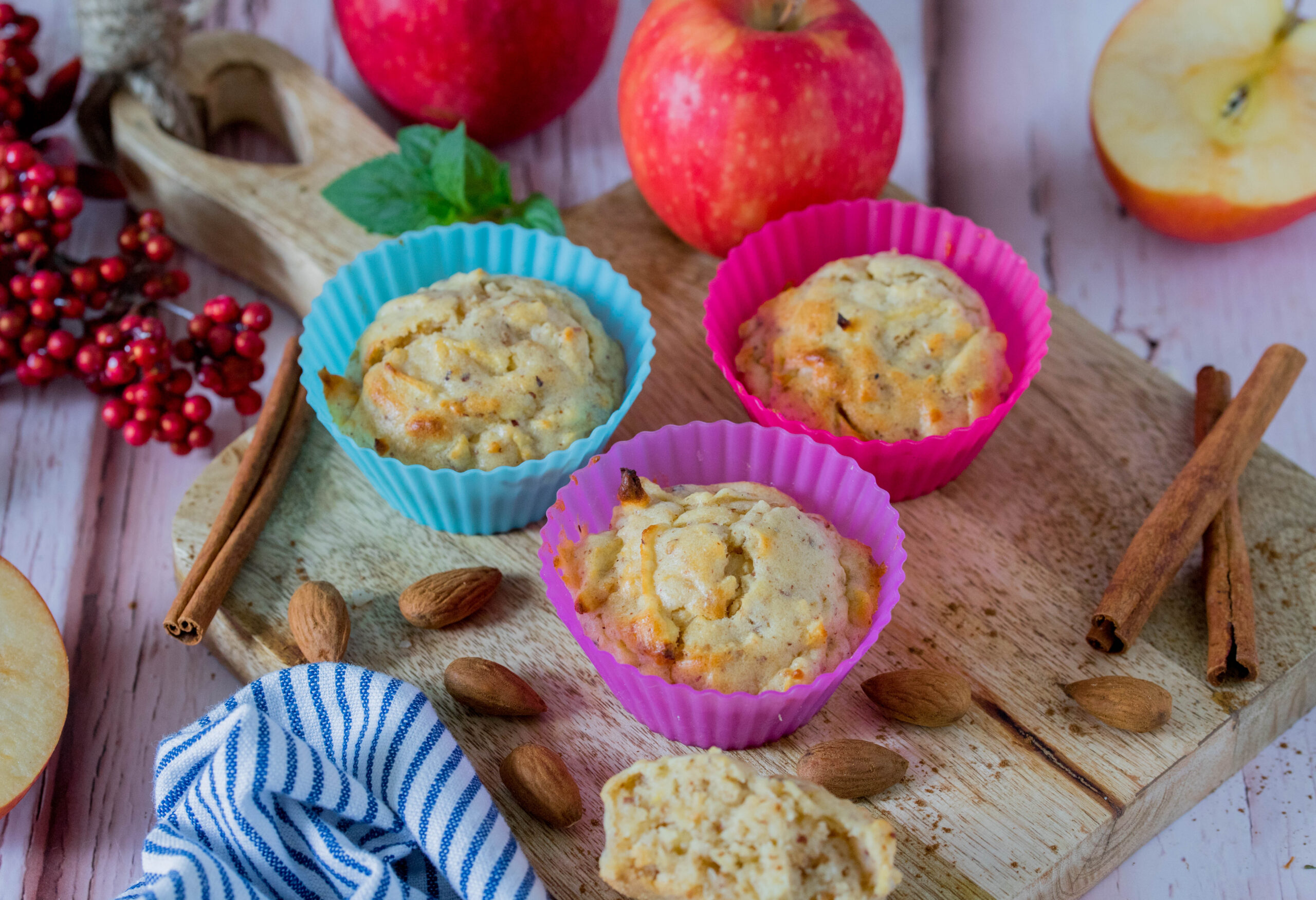 Muffins mit Äpfeln & Zimt - ein herbstlicher Snack für Kinder