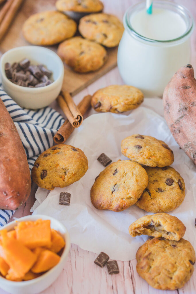 Cookies mit Süßkartoffel: So einfach, schnell und lecker zubereitet. Schmecken nicht nur Kindern. 
