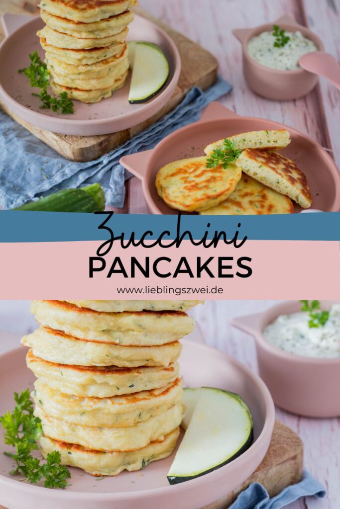 Zucchini Pancakes mit Parmesan - ein leckeres, schnelle Familienessen